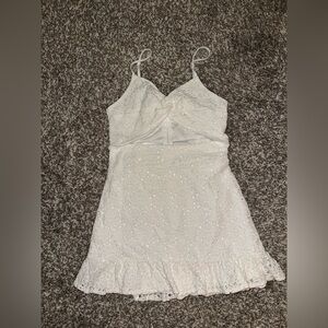 Elegant White Lace Dress